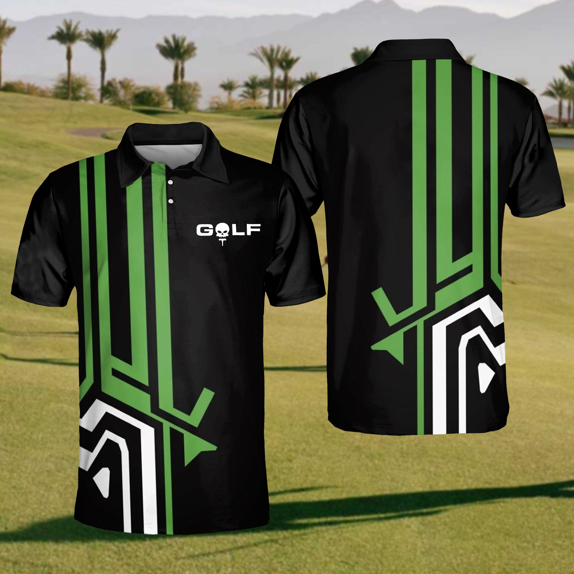 Golf Polo Shirt – Black