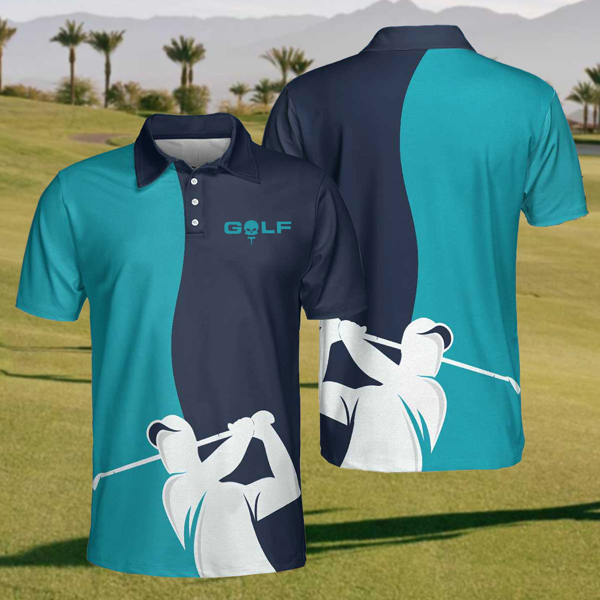 Men Playing Golf Polo Shirt – cozypantsus