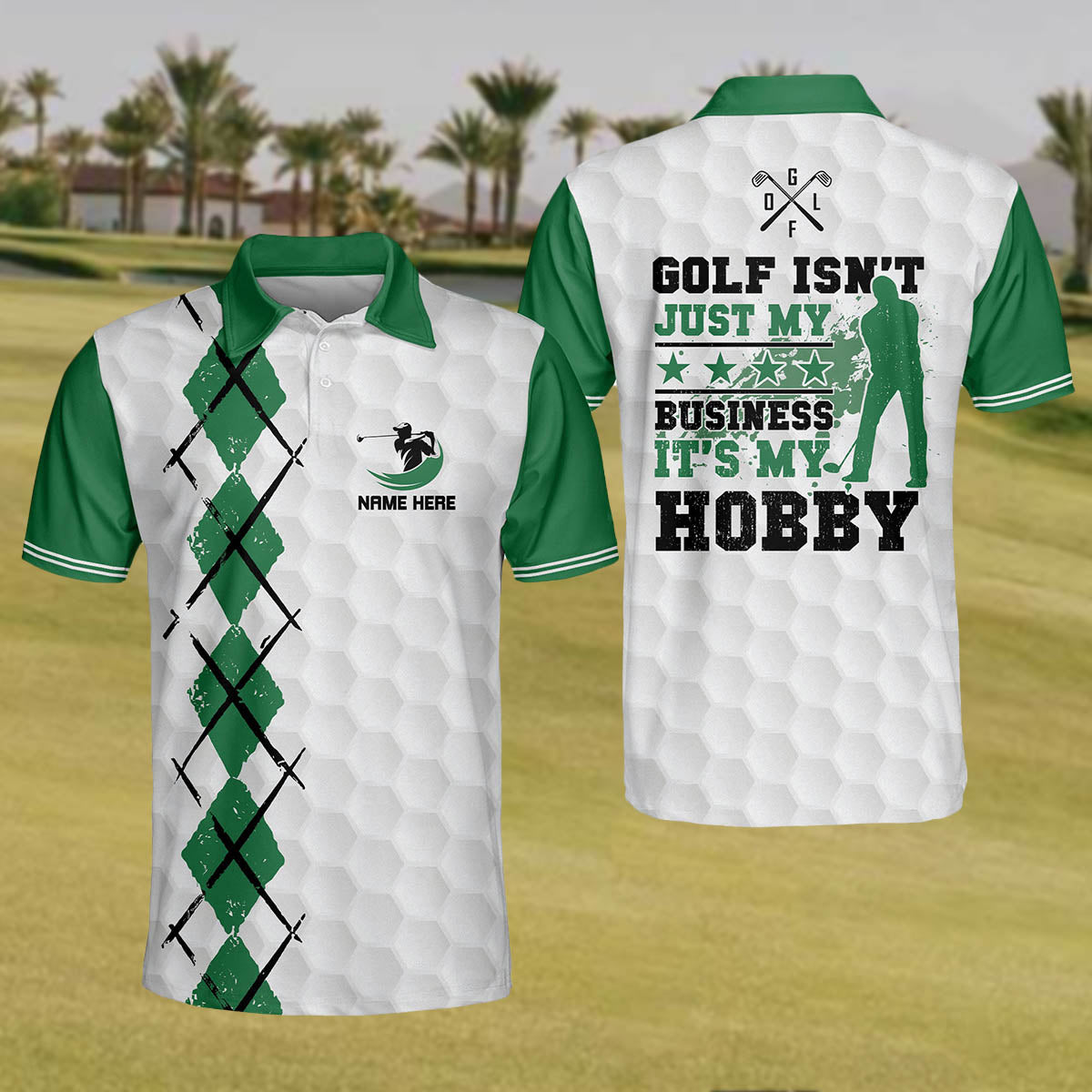 Personalized Funny Golf Shirts for Men Golf Isnt Just My Business It ...