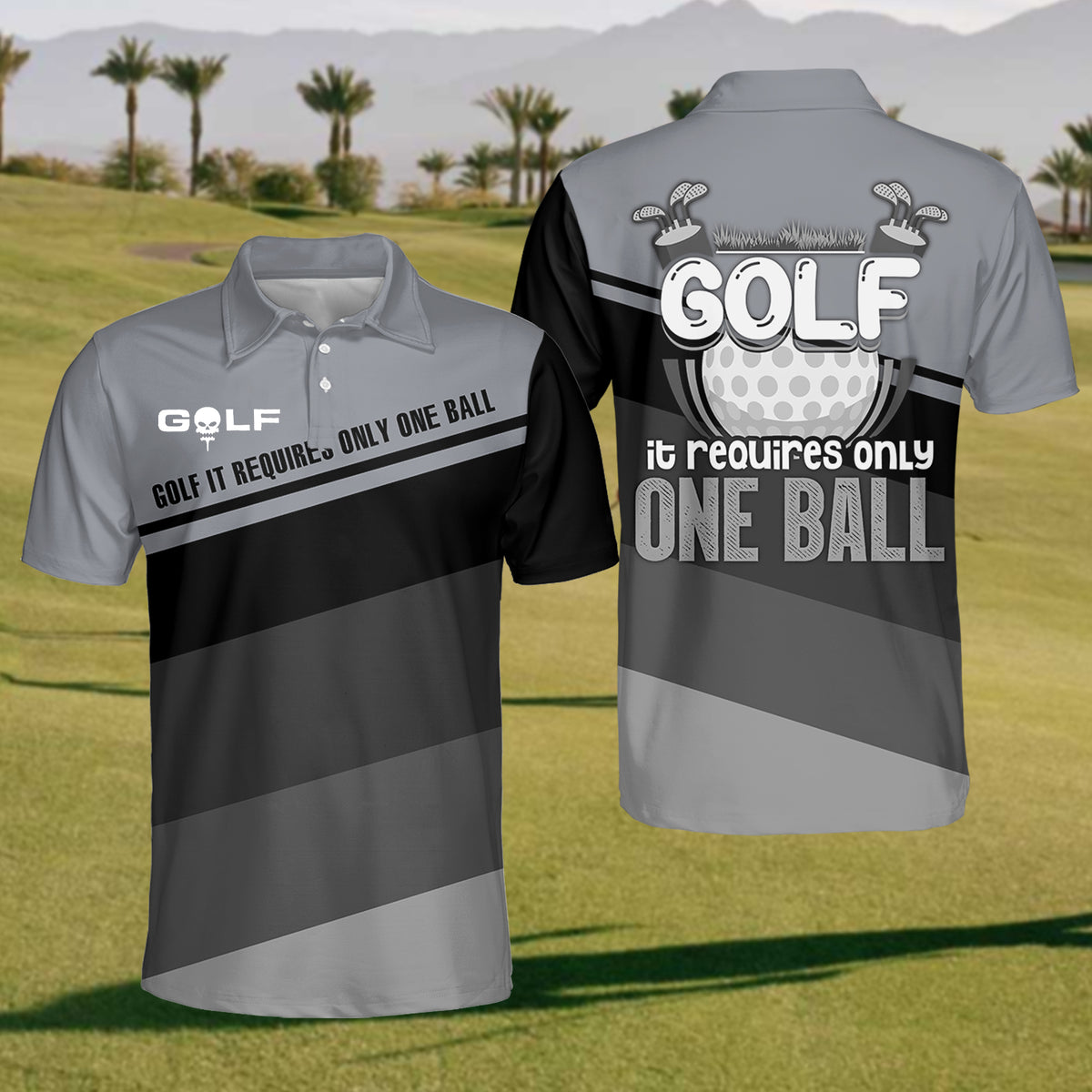 【Pre Sale】Golf It Requires Only One Ball Polo Shirt For Men – cozypantsus